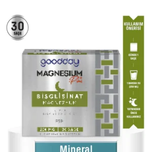 GOODDAY MAGNESIUM PLUS G (MAGNEZYUM BİSGLİSİNAT) & P5P 30 SAŞE