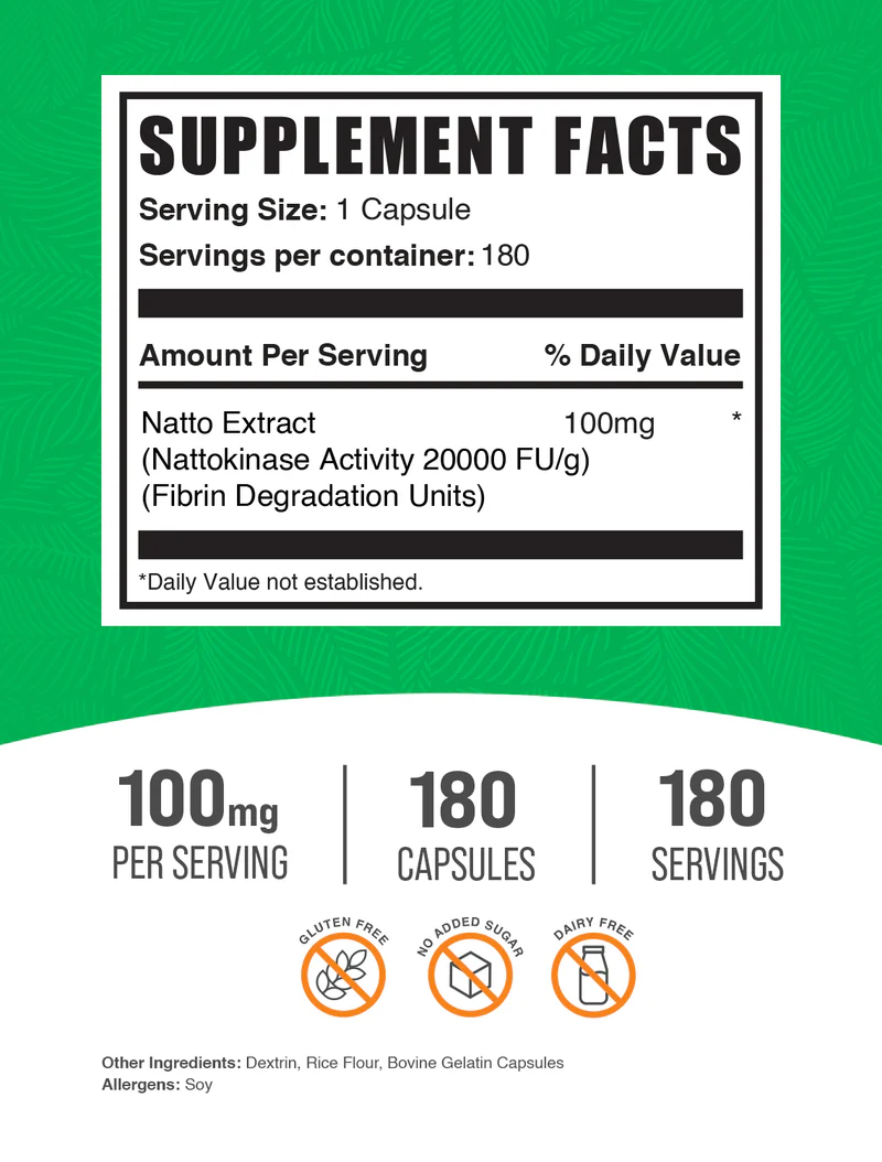 3 lü kutu Nattokinase 4000 FU Powder -360 Kapsül - Görsel 2